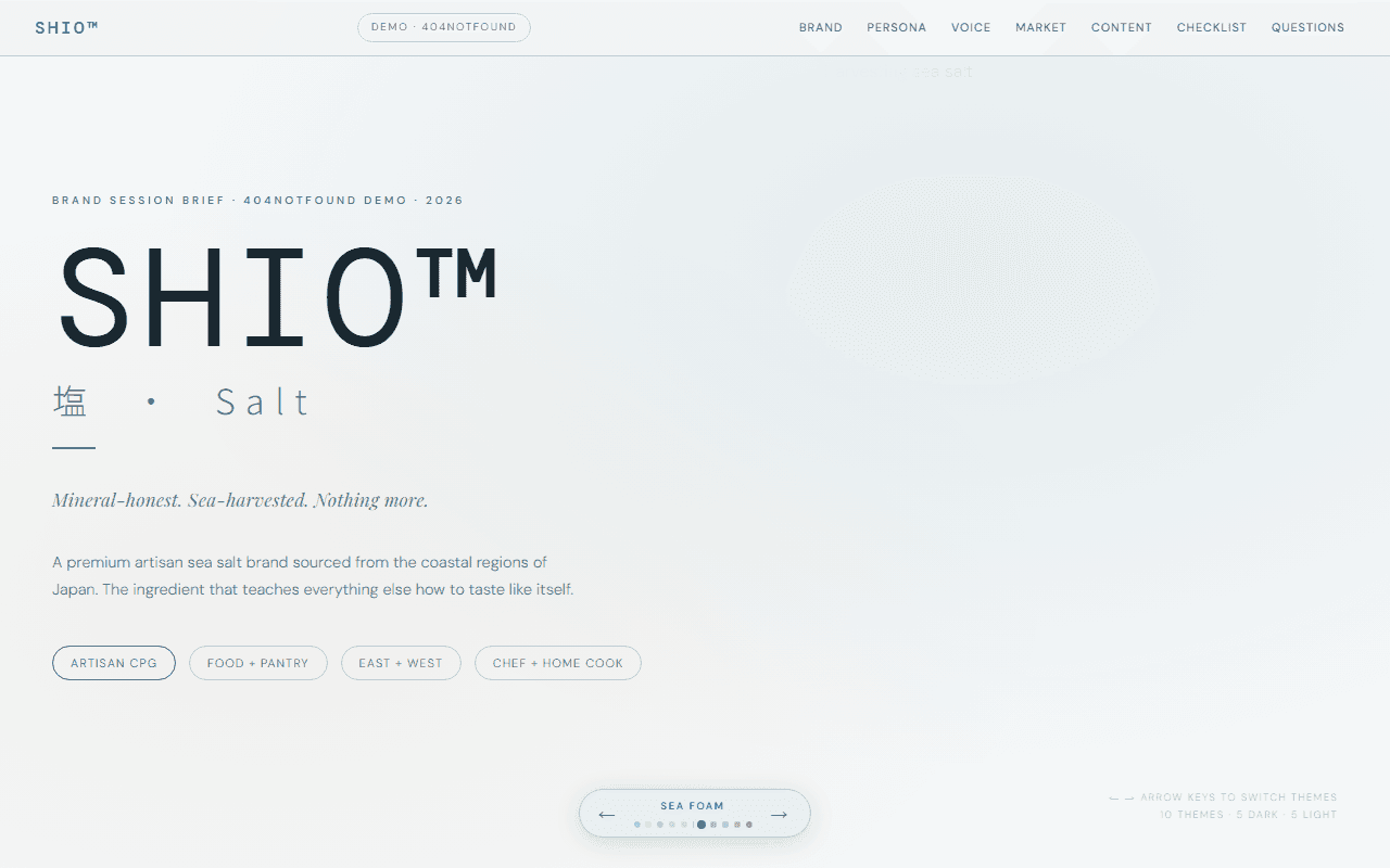 SHIO Brand Brief